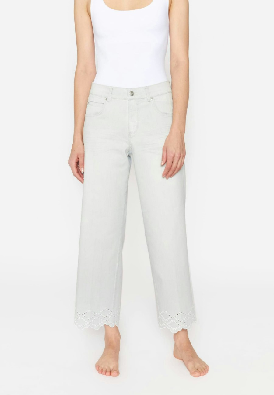 Angels Jeans Culotte Linn Stitch Mit Stickereien | Relaxed Fit