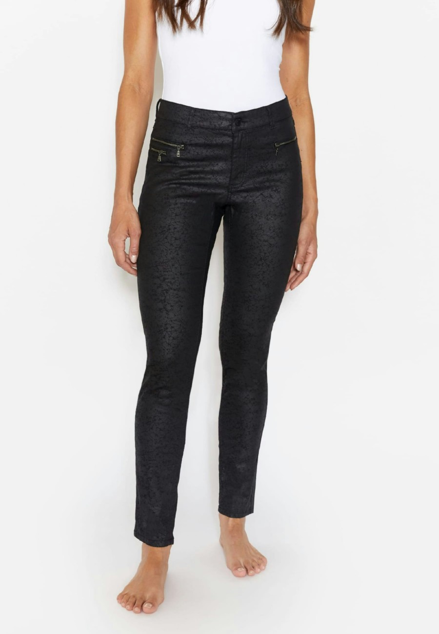 Angels Jeans Kunstlederhose Malu Zip | Malu