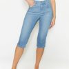 Angels Jeans Capri-Jeans Anacapri Im Used-Look | Capri