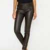 Angels Jeans Lederimitathose Skinny Pocket Zip In Uni-Design | Skinny