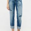 Angels Jeans Destroyed Jeans Darleen Crop Tu Fancy | Straight Fit