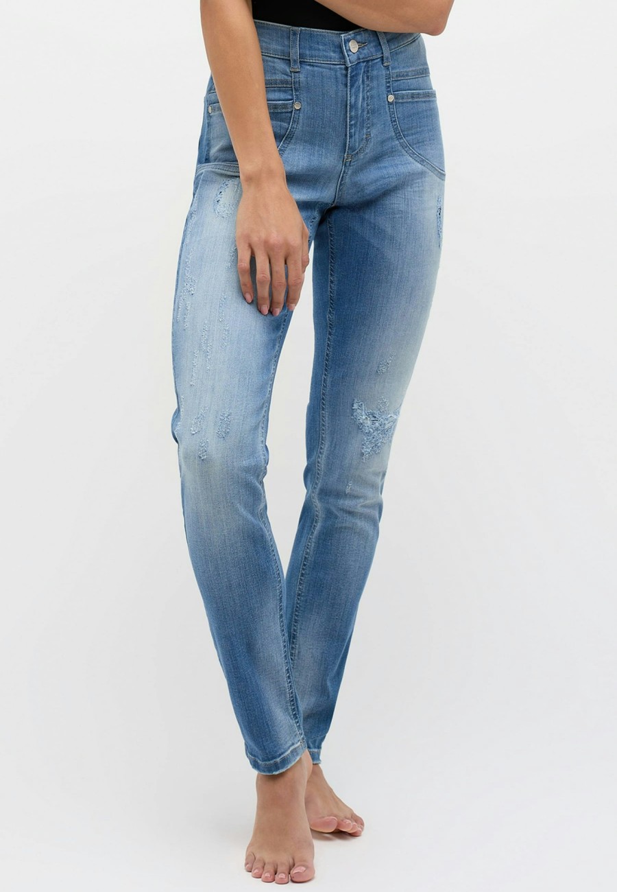 Angels Jeans Destroyed Jeans Skinny Pocket | West Coast Denim