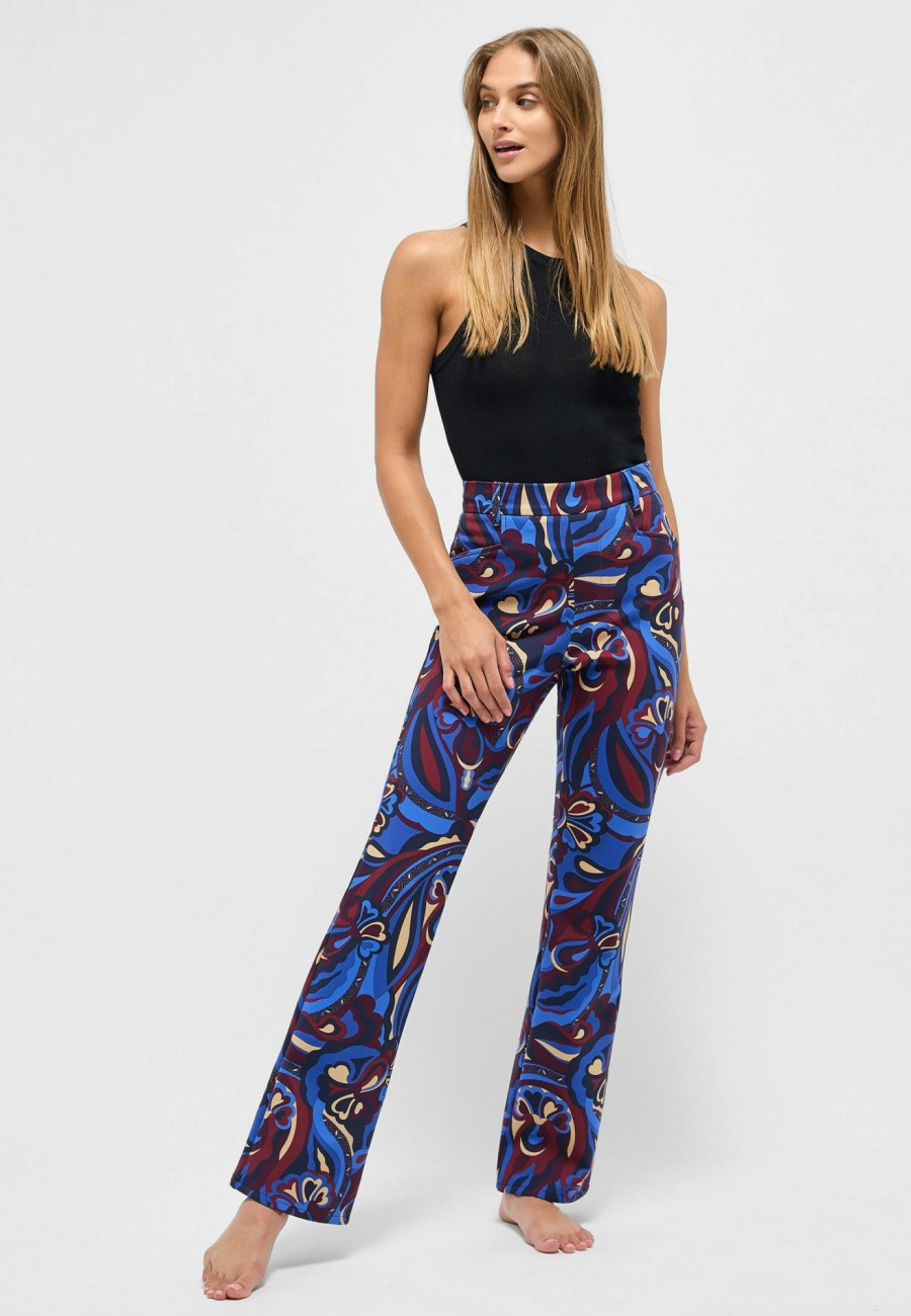 Angels Jeans Hose Bootcut Mit Modern Flower Print | Prints