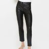 Angels Jeans Lederimitathose Slim Mit Ziernahten | Fake Leather