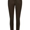 Angels Jeans Hose Skinny Button Mit Lederoptik | Fake Leather