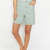 Angels Jeans Jeansshorts Mila In Unifarbenem Denim | Straight Fit