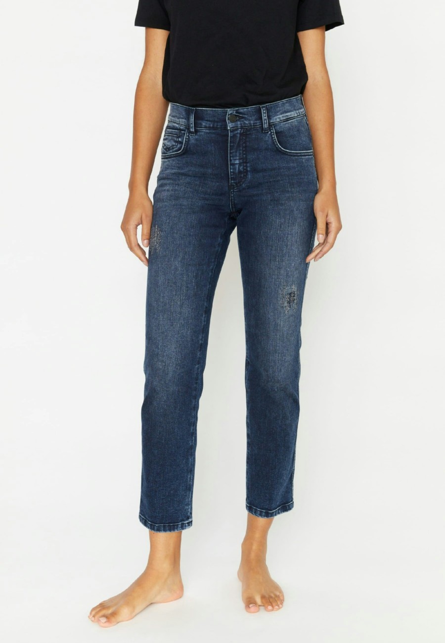 Angels Jeans 7/8-Jeans Darleen Mit Glitzersteinen | Straight Fit