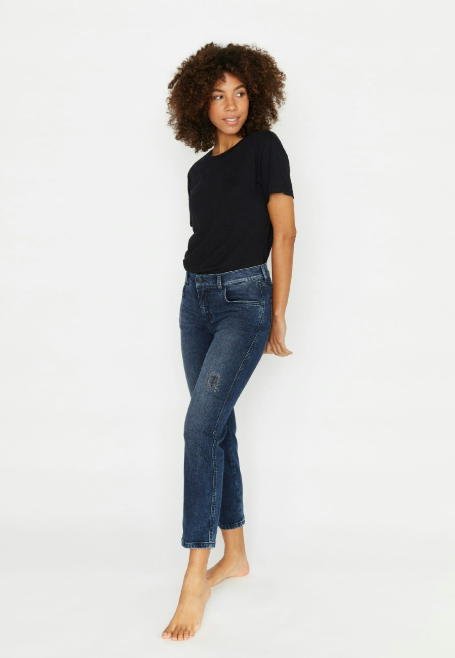 Angels Jeans 7/8-Jeans Darleen Mit Glitzersteinen | Straight Fit