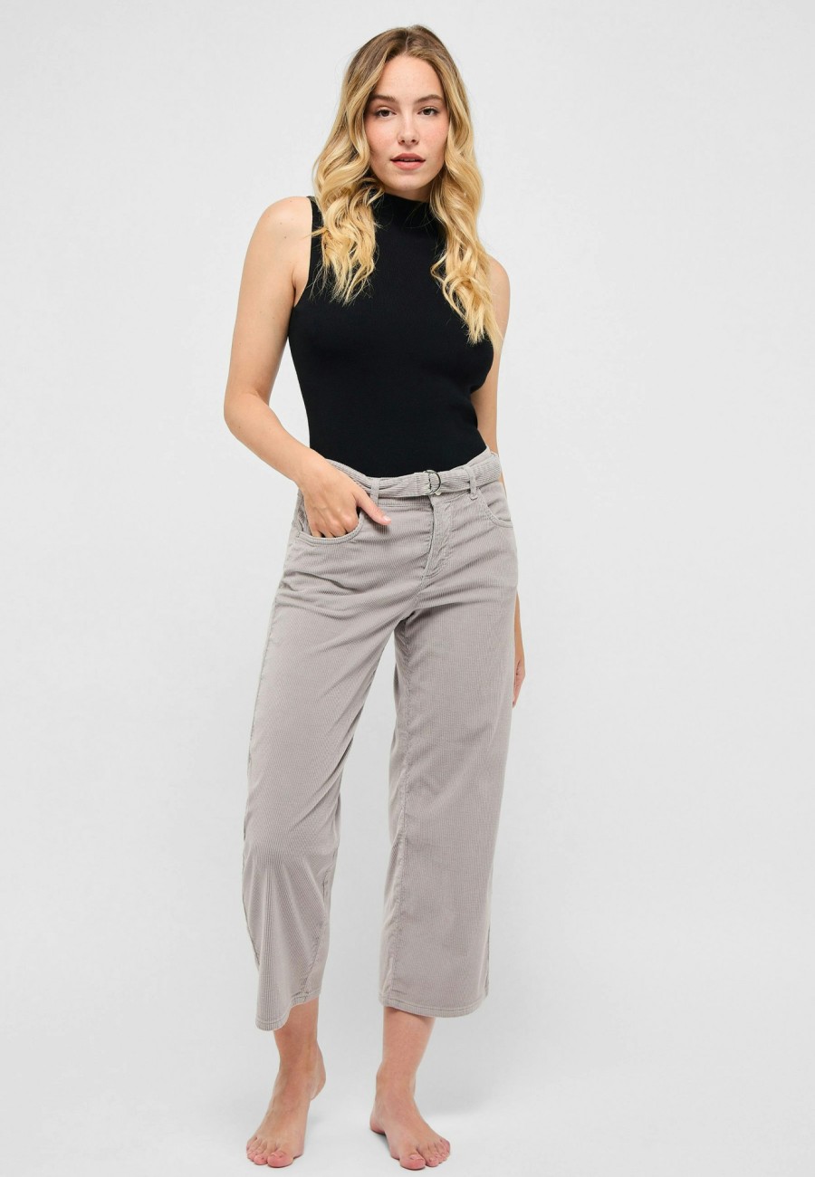 Angels Jeans Hose Linn Belt Mit Breitcord | Relaxed Fit