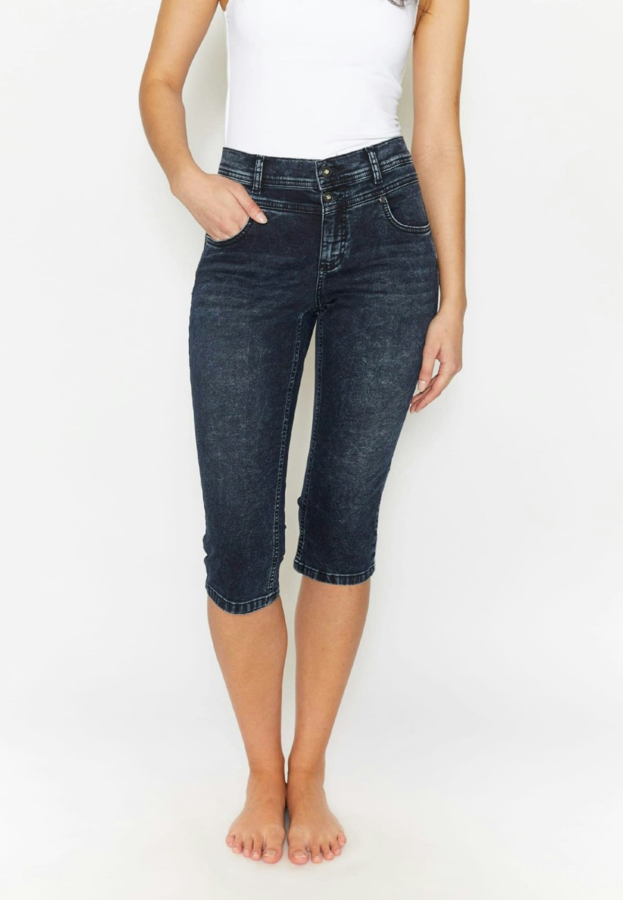 Angels Jeans Capri-Jeans Anacapri Button | Capri