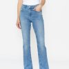 Angels Jeans Jeans Leni Slit Fringe Mit Saum-Schlitz | Slim Fit