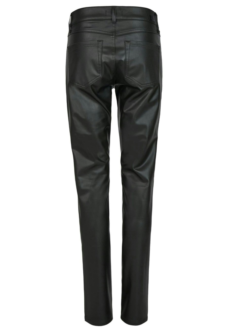 Angels Jeans Lederimitathose Skinny Pocket Zip In Uni-Design | Fake Leather