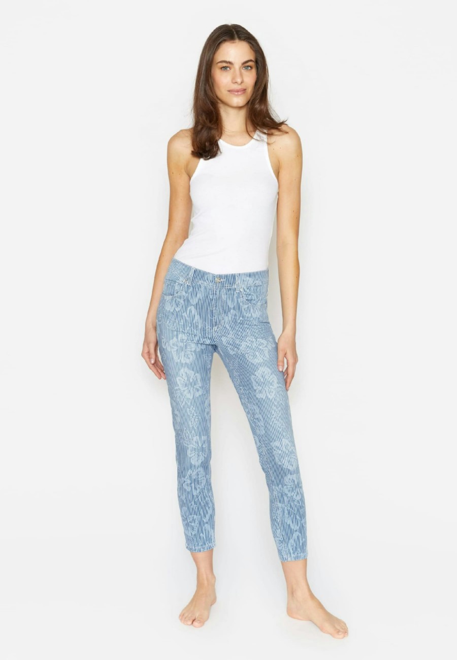 Angels Jeans Jeans Ornella Mit Blumen Und Streifen | Prints