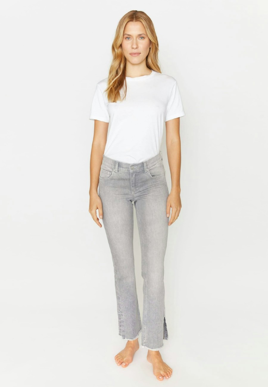 Angels Jeans Jeans Leni Slit Fringe Mit Bein-Schlitz | West Coast Denim