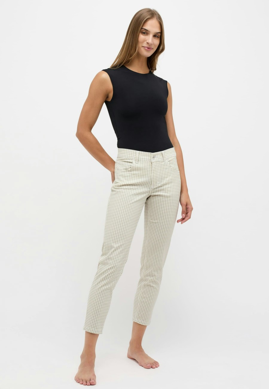 Angels Jeans Ornella Mit Hahnentritt-Muster | Slim Fit