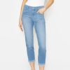 Angels Jeans Jeans Cici Crop Stitch Mit Fringe-Kante | Cici