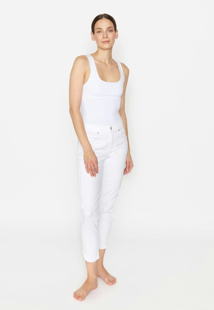 Angels Jeans Jeans Ornella Plate Mit Beinsaum-Detail | Slim Fit