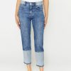 Angels Jeans Patchwork-Jeans Darleen Crop Reverse | Straight Fit