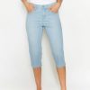 Angels Jeans Capri-Jeans Anacapri Im Used-Look | Slim Fit