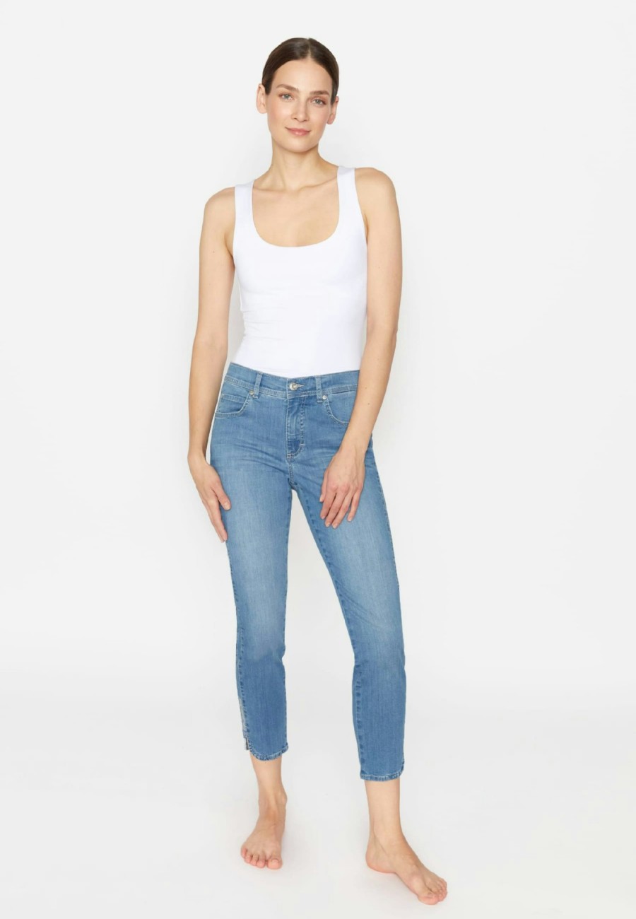 Angels Jeans Jeans Ornella Plate Mit Beinsaum-Detail | Ornella