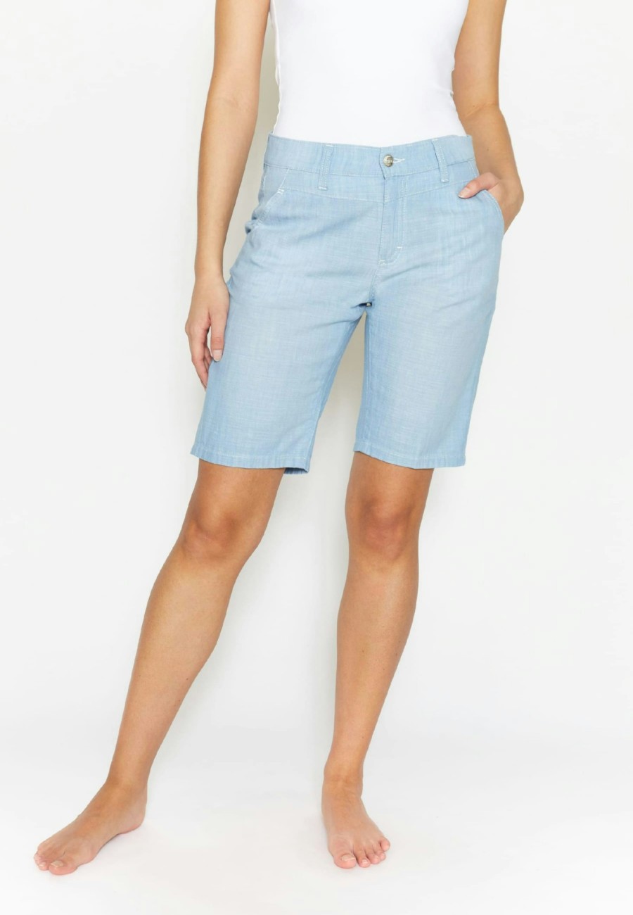 Angels Jeans Melierte Shorts Capri Straight | Bermudas & Shorts