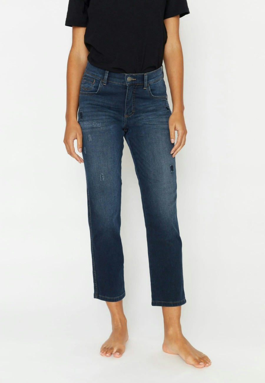 Angels Jeans 7/8-Jeans Darleen Mit Destroyed-Effekten | Straight Fit