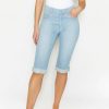 Angels Jeans Jeans Capri Tu Mit Used-Look | Slim Fit