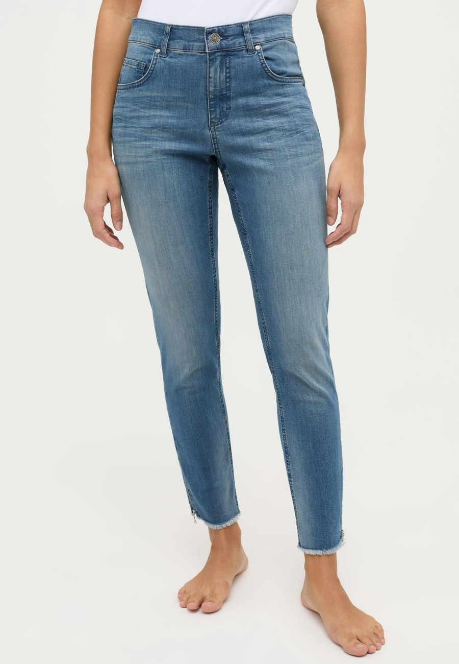 Angels Jeans Jeans Skinny Ankle Zip Fringe | Skinny