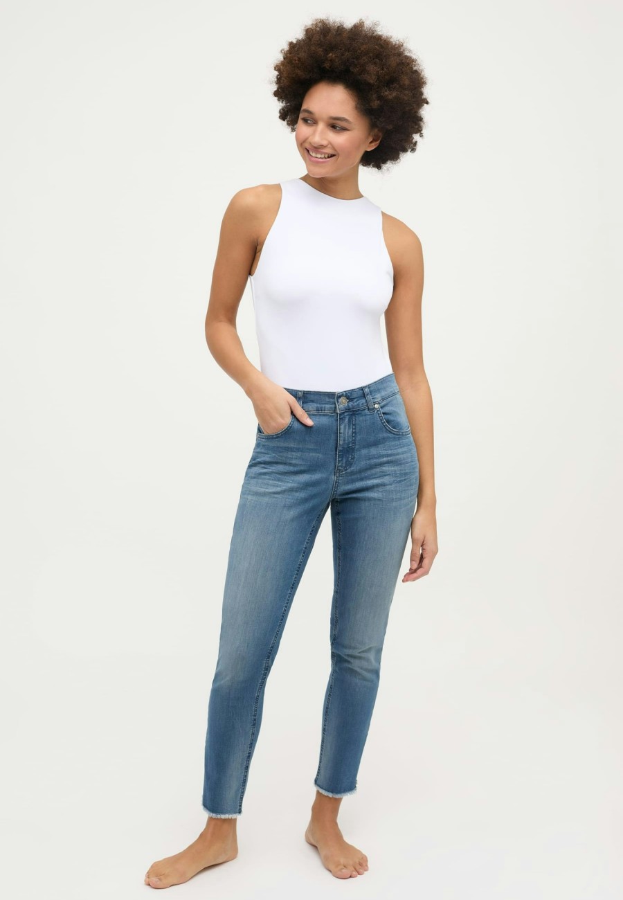 Angels Jeans Jeans Skinny Ankle Zip Fringe | Skinny