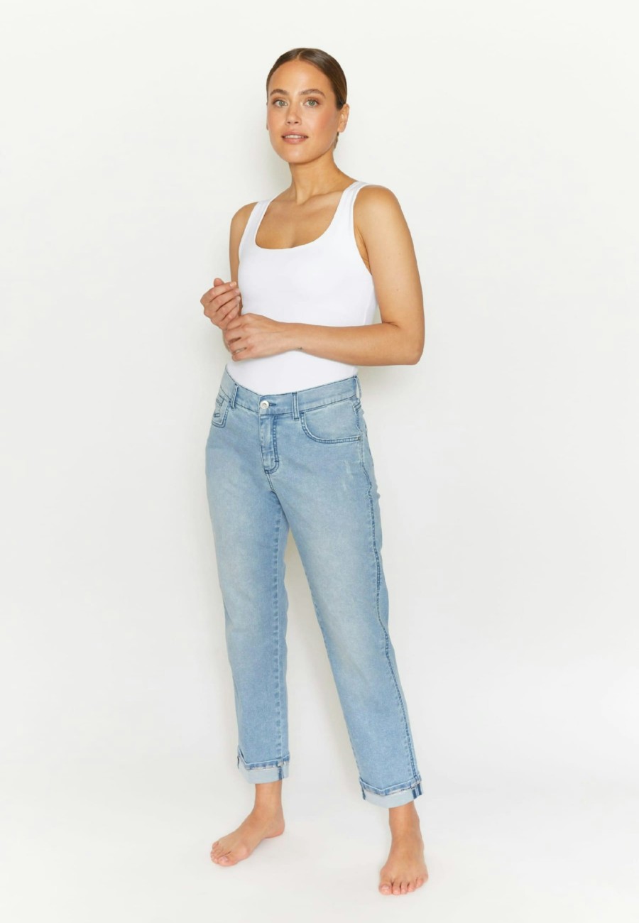 Angels Jeans Jeans Darleen Crop Tu Mit Silber-Elementen | Straight Fit