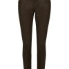 Angels Jeans Hose Skinny Button Mit Lederoptik | Slim Fit