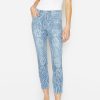 Angels Jeans Jeans Ornella Mit Blumen Und Streifen | Slim Fit