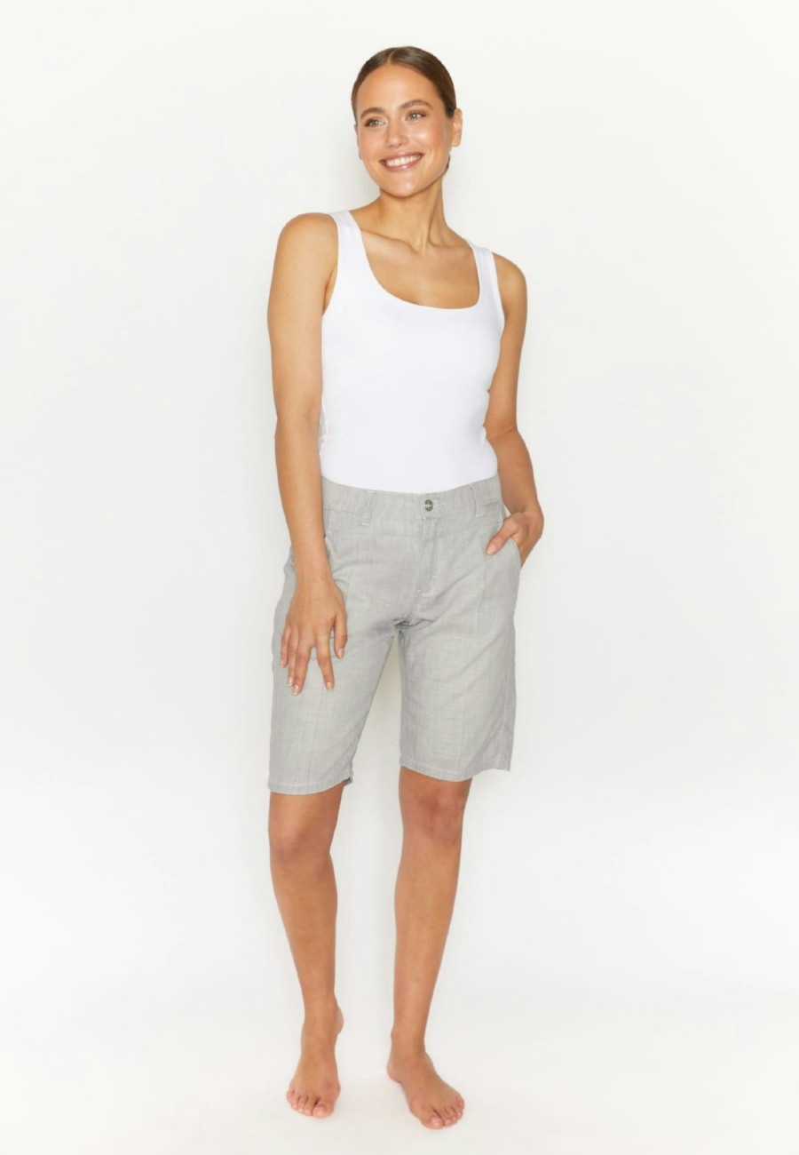 Angels Jeans Melierte Shorts Capri Straight | Bermudas & Shorts