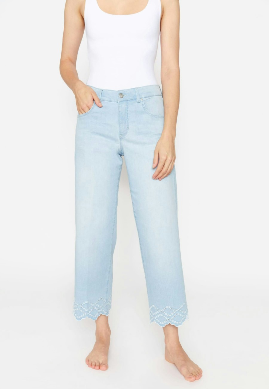 Angels Jeans Culotte Linn Stitch Mit Stickereien | Relaxed Fit