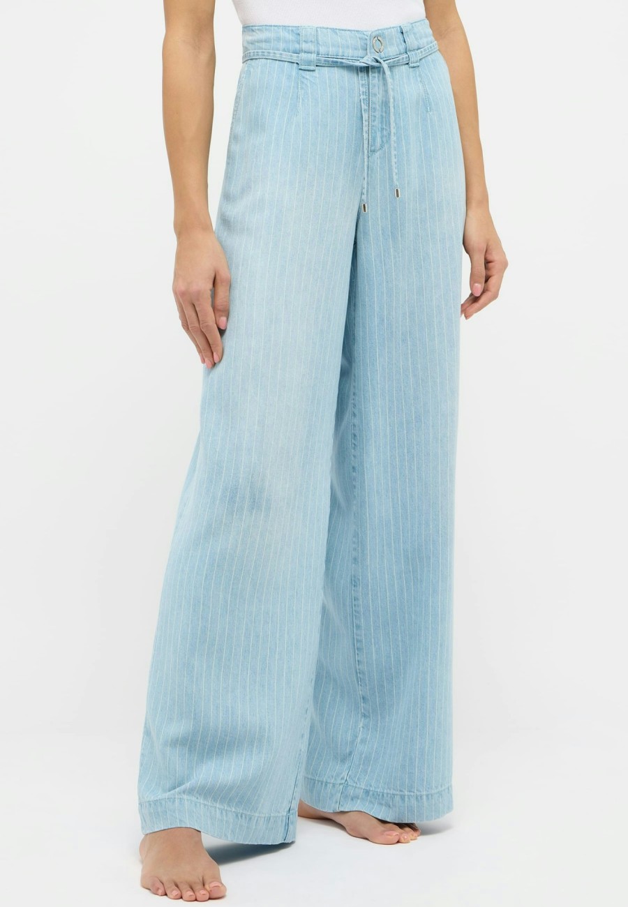 Angels Jeans Jeans New Wide Leg Mit Nadelstreifen | Relaxed Fit