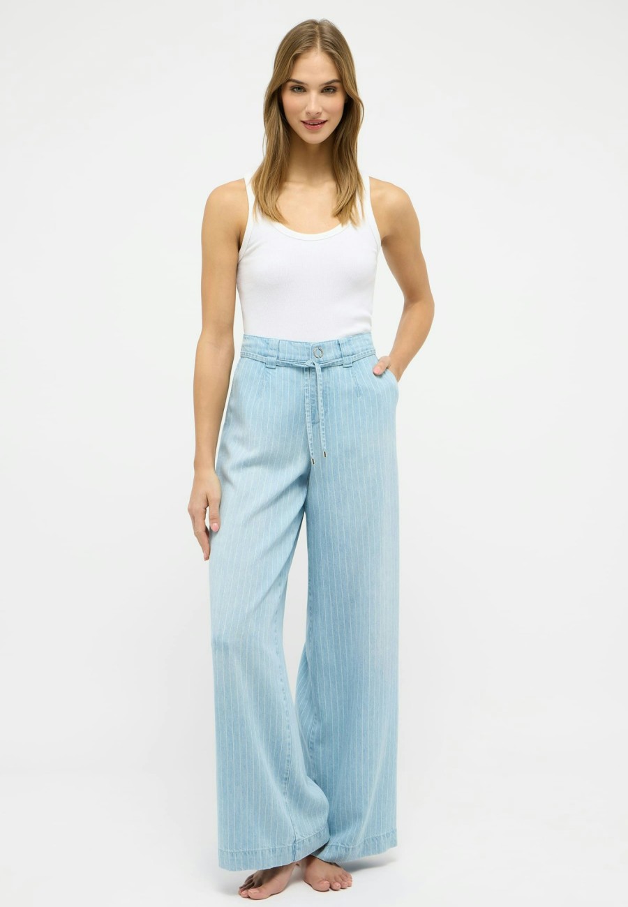 Angels Jeans Jeans New Wide Leg Mit Nadelstreifen | Relaxed Fit