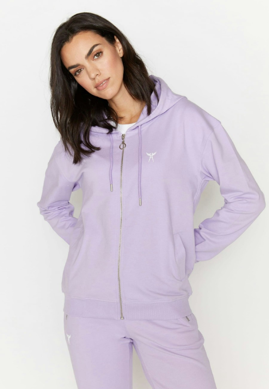 Angels Jeans Sweatjacke Hoodie Zip In Pastell | Jacken & Oberteile