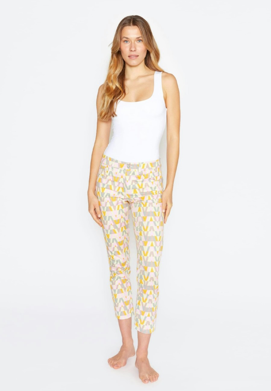 Angels Jeans Hose Ornella Mit Retro-Print | Prints