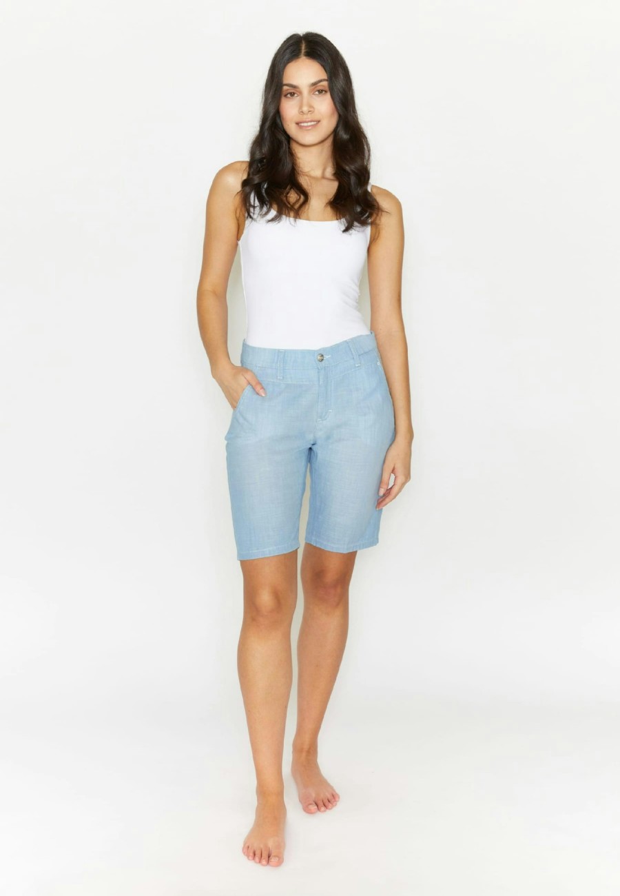 Angels Jeans Melierte Shorts Capri Straight | Summer Fabric